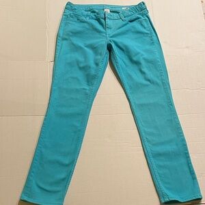 Arizona Jean Company Women's Teal Straight Leg Jeans